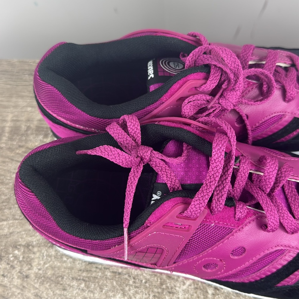 Saucony grid black purple mens 11.5 casual running 2016 - Picture 3 of 8